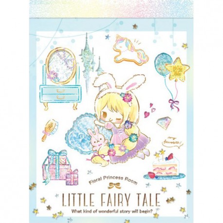 Mini Bloco Notas Little Fairy Tale Princess Room Rapunzel