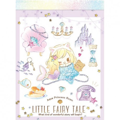Mini Bloco Notas Little Fairy Tale Princess Room Ariel