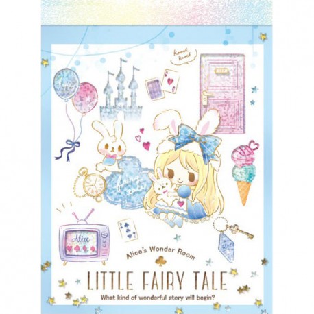 Mini Bloco Notas Little Fairy Tale Princess Room Alice