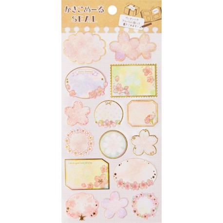 Cherry Blossoms Tags Stickers