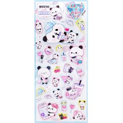 Mochi Panda Favorite Time Puffy Stickers