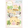 Notas Adhesivas Die-Cut Kokoro Araiguma Hugs Forest