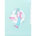 Neon Dream Girl Index File Folder