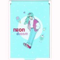 Neon Dream Girl Pocket Size Mirror