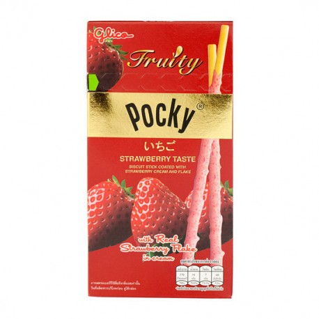 Pocky Fruity Morango Glico