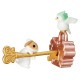 Miniaturas Rabbit & Bird Key Lock Gashapon