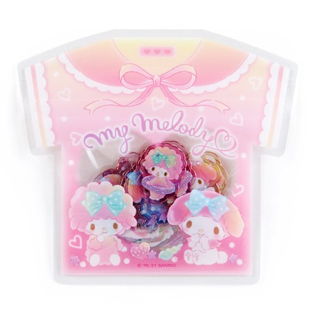 Summer T-Shirt My Melody & Piano Stickers Sack
