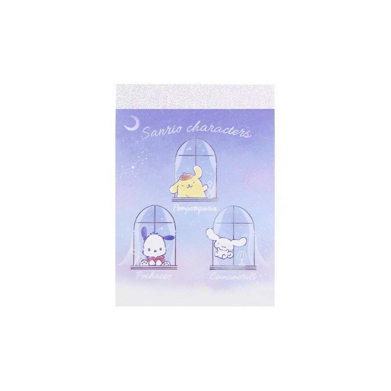 Sanrio Characters Window Night Sky Mini Memo Pad - Kawaii Panda - Making  Life Cuter