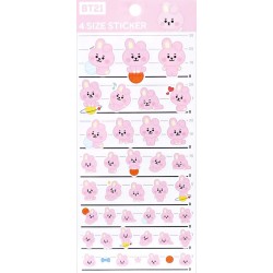 Stickers 4 Size BT21 Cooky