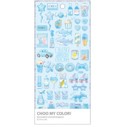 Choo My Color Blue Photogenic Stickers