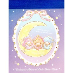 Mini Bloco Notas Cardcaptor Sakura x Little Twin Stars Moon
