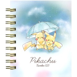 Mini Caderno Pikachu Umbrella