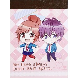 Itsu Datte Bokura no Koi wa 10 Cm Datta Plaid Pink Mini Memo Pad