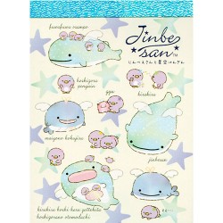 Jinbesan & Hoshizora Penguin Stars Mini Memo Pad