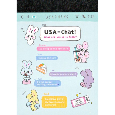 Usachan USA-chat Mini Memo Pad