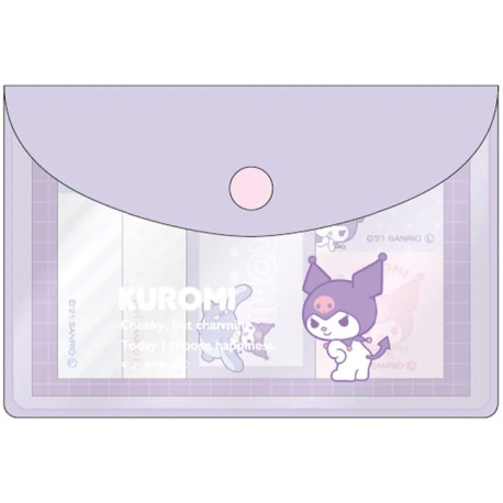 Kuromi Choose Happiness Sticky Notes Pouch