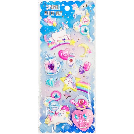 Sparkle Milky Way Puffy Stickers