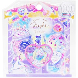 Unicorn Sugar Night Stickers Sack