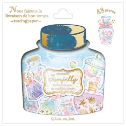 Saco Stickers Jamjelly Whimsical Bottles