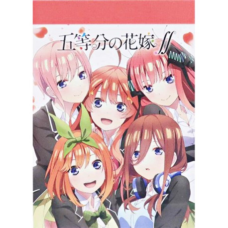 Mini Bloc Notas Quintessential Quintuplets