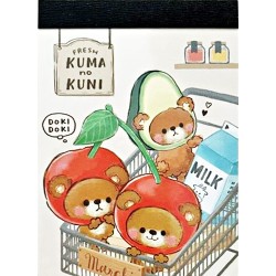 Mini Bloco Notas Fresh Kuma no Kuni