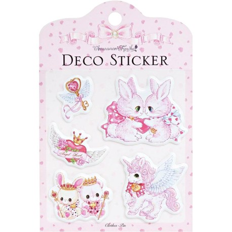 Amenomori Fumika Angel Heart Deco Puffy Stickers