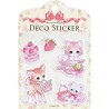 Pegatinas Puffy Deco Amenomori Fumika Strawberry Cute