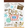 Mini Bloco Notas Chip & Dale Popcorn
