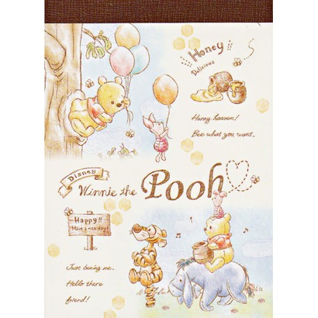 Mini Bloc Notas Winnie the Pooh Balloons