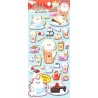 Bear Latte Puffy Stickers