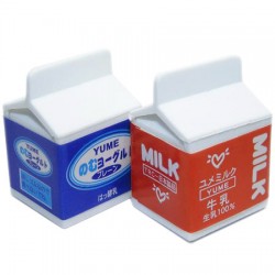 Milk Package Erasers Set