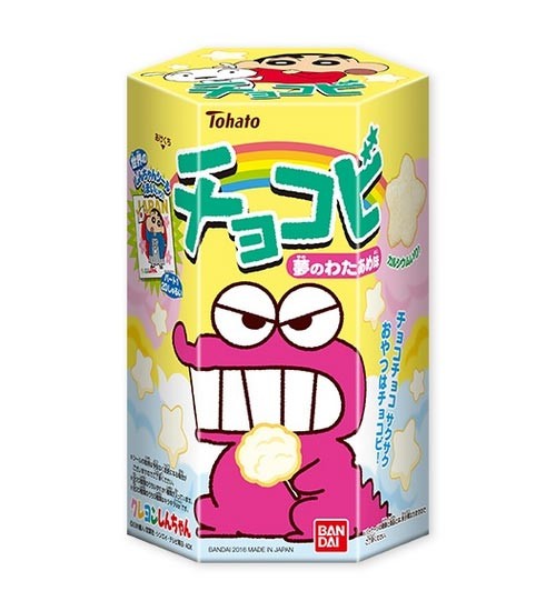 chocobi☆✳︎ Tohato Chocobi Star Shaped Chocolate Corn Puff Snack + Shin-Chan