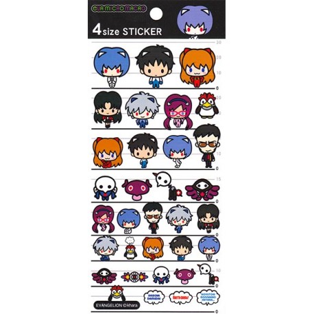 Evangelion 4 Size Stickers
