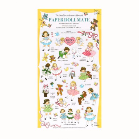 Stickers Paper Doll Mate Diary