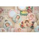 Paper Doll Mate Floral Pocket Mirror