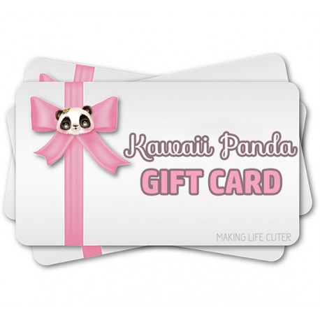 Cartão Presente Kawaii Panda