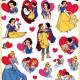 Stickers Heart Princesas