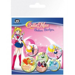 Sailor Moon Button Badges Set