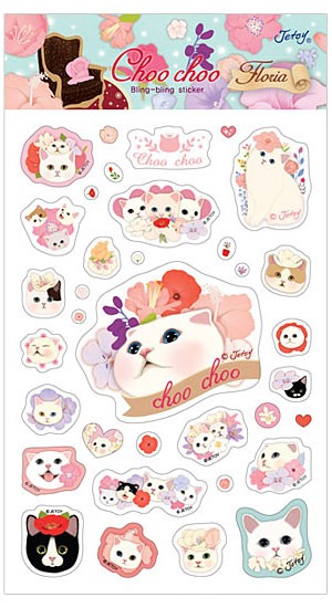 Choo Choo Bling Floria Stickers - Kawaii Panda - Making Life Cuter
