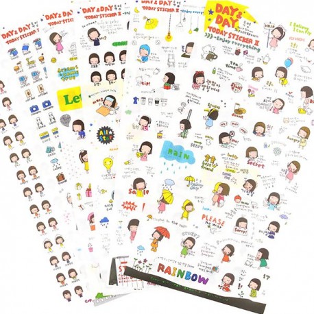 Set Stickers Day & Day Planner