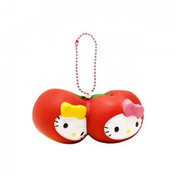 Hello Kitty Fruits Market Twin Cherries Squishy