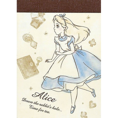 Mini Bloco Notas Alice Tea Time