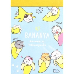 Mini Bloco Notas Bananya Meow