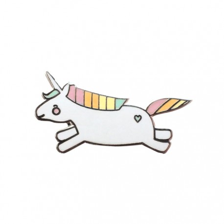 Unicorn Hopping Enamel Pin