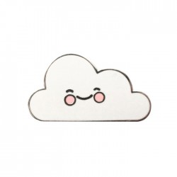 Cheeky Cloud Enamel Pin
