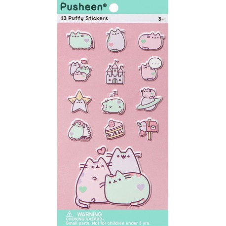 Pusheen Puffy Stickers Pastel
