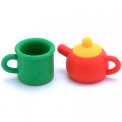 Teapot Erasers Set