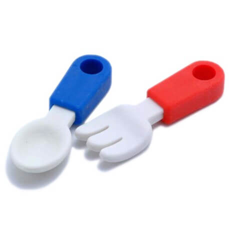 Fork and Spoon Kawaii Eraser