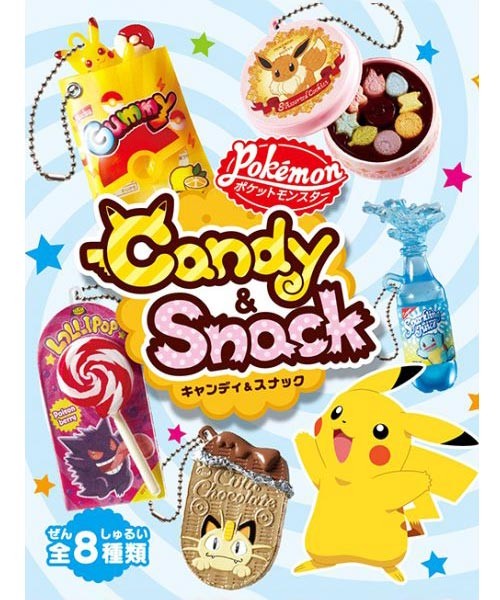 Re-Ment Miniature PokeMon Candy and Snack Mascot Full Set of 8 pieces Rement