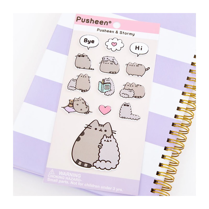 New Pusheen the Cat Stormy Iron-on Patch 
